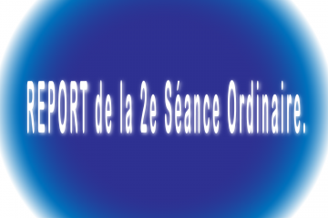 Report 2e séance ordinaire de la SAC Report 2e séance ordinaire de la SAC