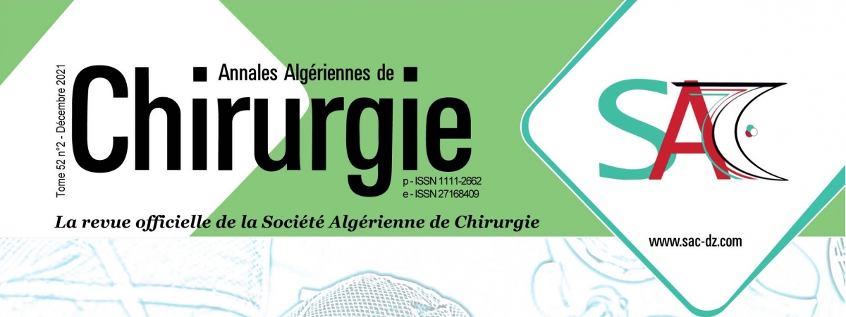 annales Algériennes de Chirurgie T52N2